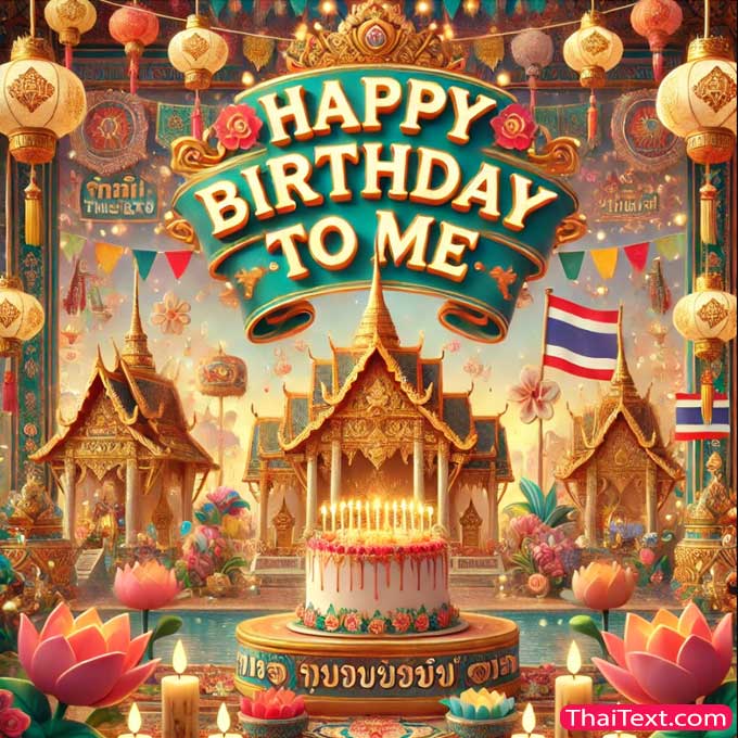 Happy Birthday To Me ฟอนต์สวยๆ