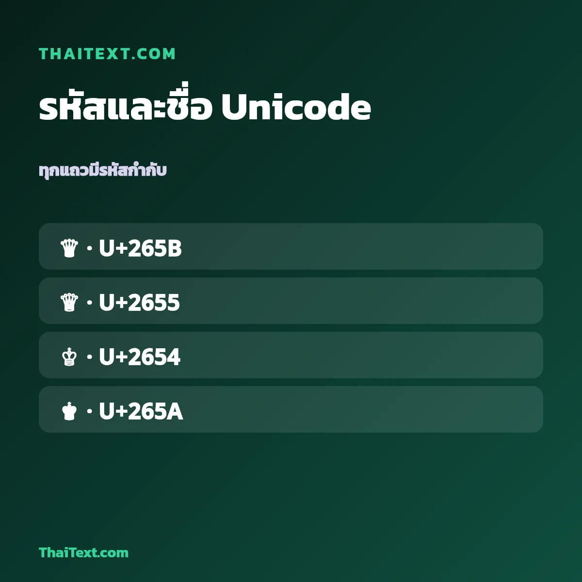 ตัวอย่างชื่อพร้อมจำนวนอักขระ — อักษรพิเศษมงกุฎ