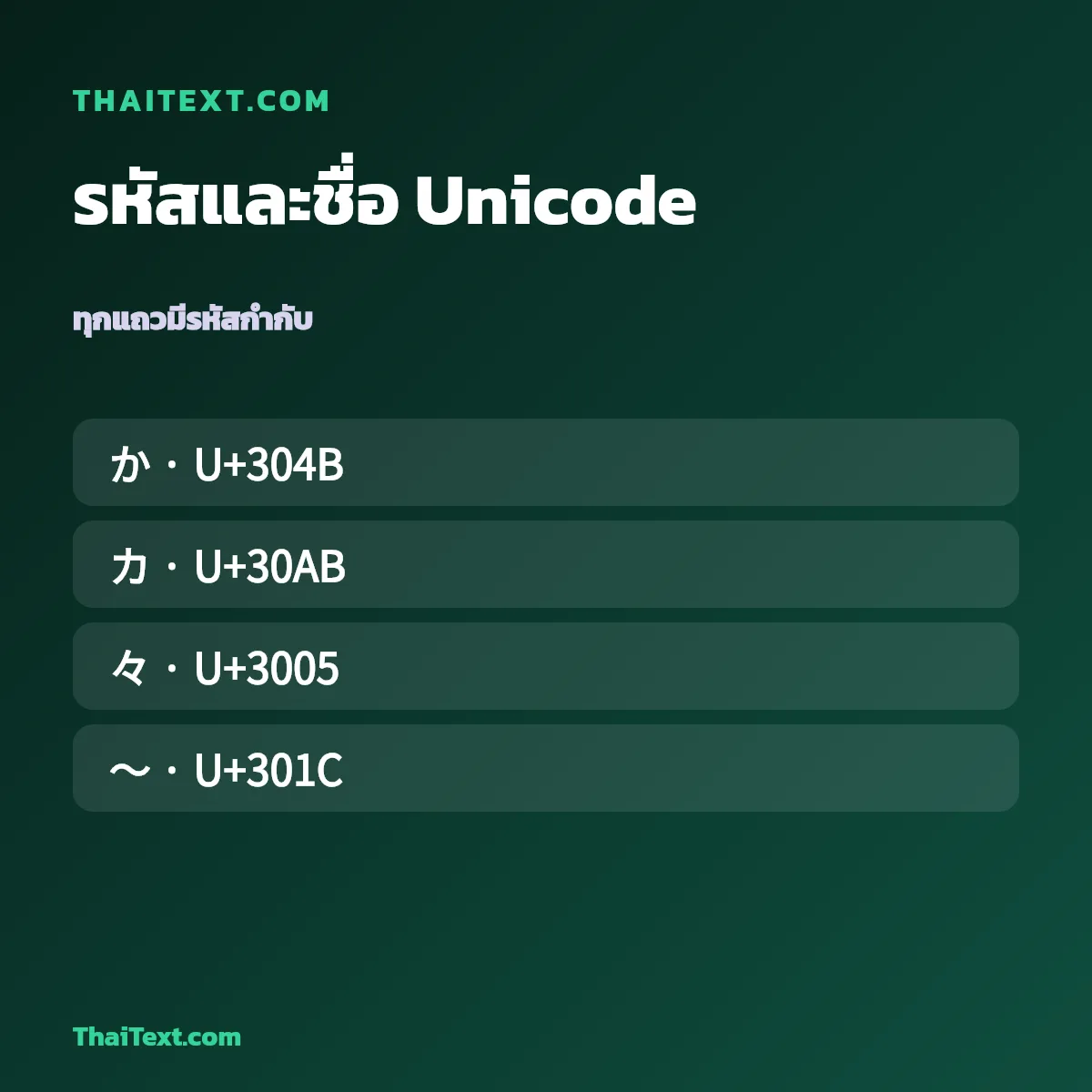 ตัวอย่างชื่อพร้อมจำนวนอักขระ — อักษรพิเศษญี่ปุ่น